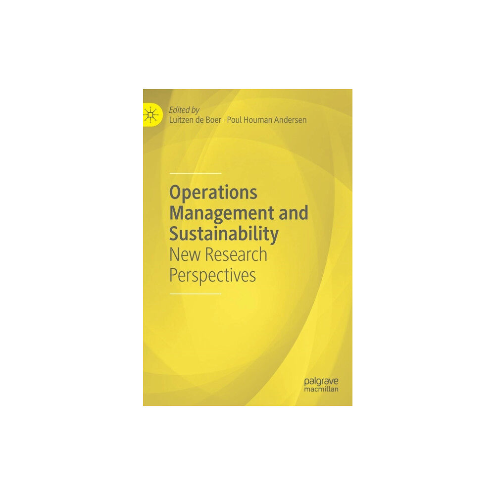 Springer International Publishing AG Operations Management and Sustainability (inbunden, eng)