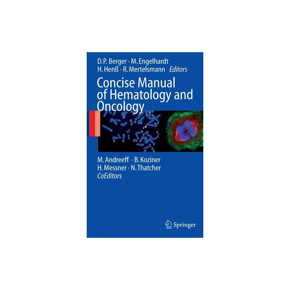 Springer-Verlag Berlin and Heidelberg GmbH & Co. K Concise Manual of Hematology and Oncology (inbunden, eng)