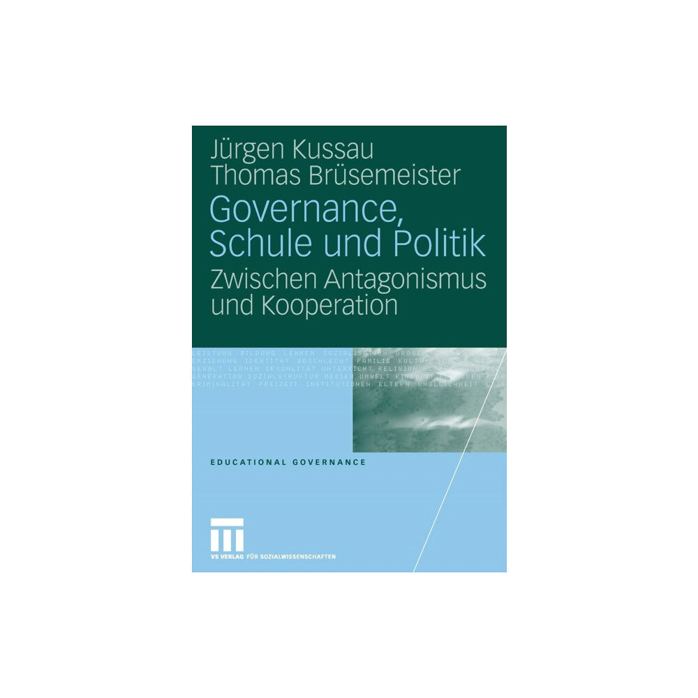 Springer Fachmedien Wiesbaden Governance, Schule und Politik (häftad, ger)