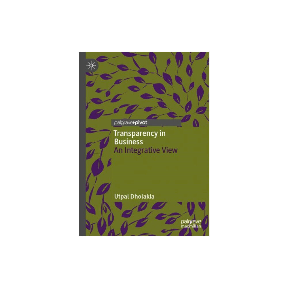 Springer International Publishing AG Transparency in Business (inbunden, eng)