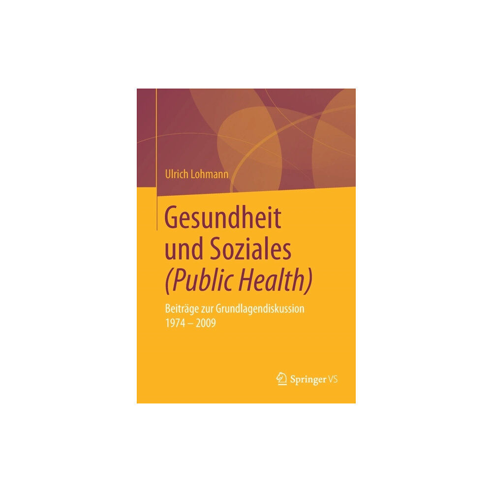 Springer Fachmedien Wiesbaden Gesundheit und Soziales (Public Health) (häftad, ger)