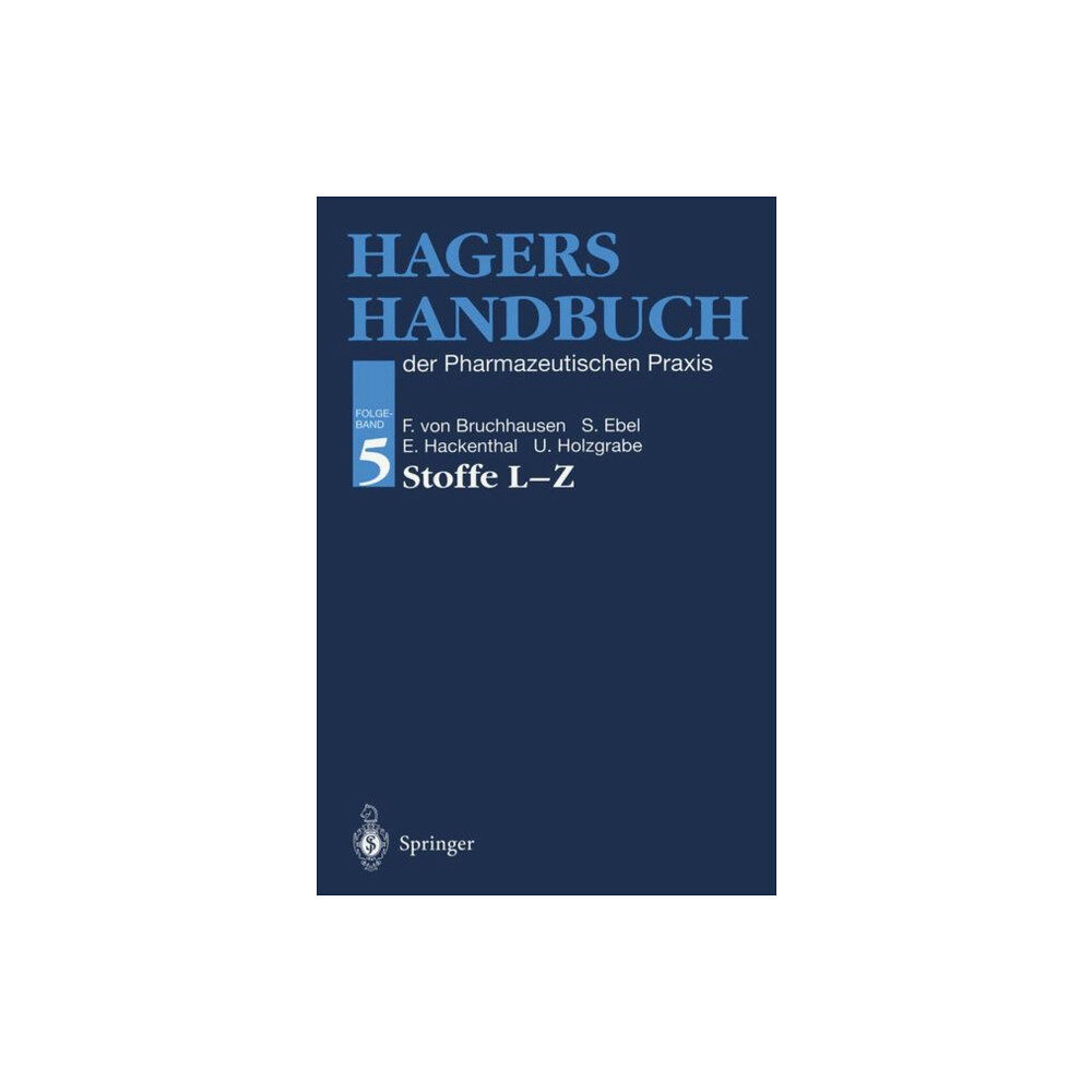 Springer-Verlag Berlin and Heidelberg GmbH & Co. K Hagers Handbuch der Pharmazeutischen Praxis (häftad, ger)