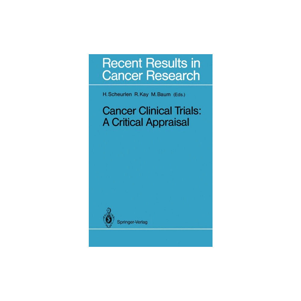 Springer-Verlag Berlin and Heidelberg GmbH & Co. K Cancer Clinical Trials (häftad, eng)