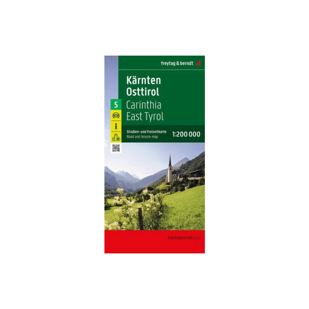 Freytag-Berndt Carinthia, East Tyrol Road and Leisure Map