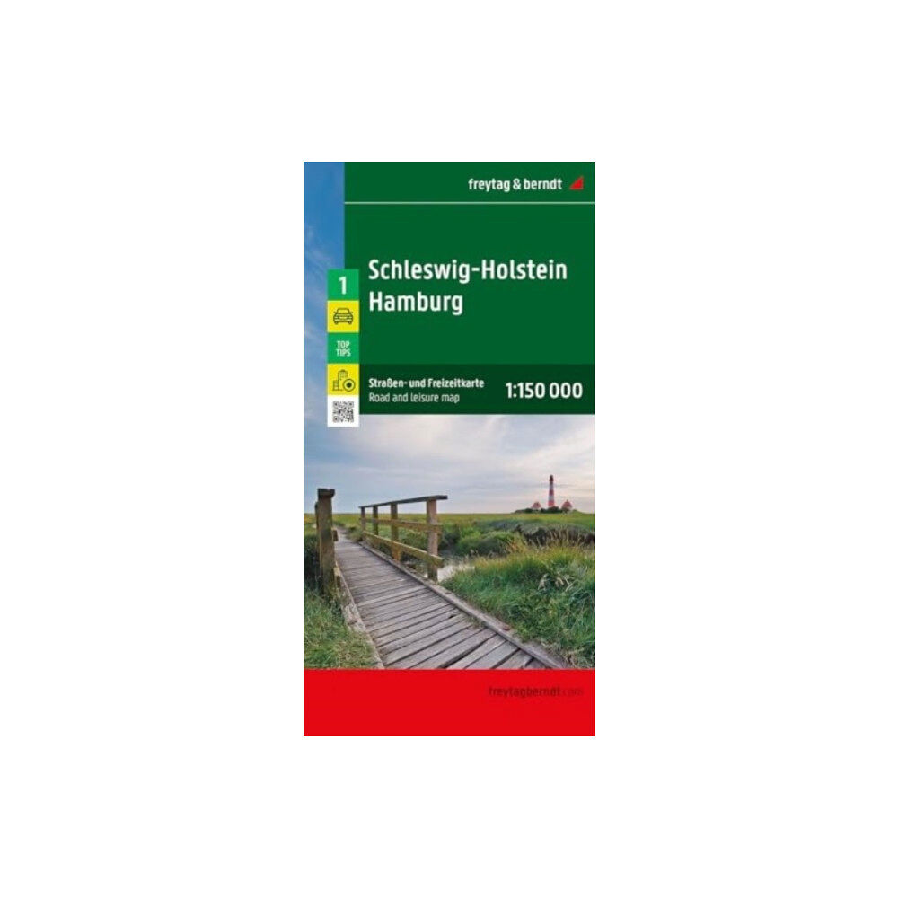 Freytag-Berndt Schleswig - Holstein  Hamburg Road and Leisure Map