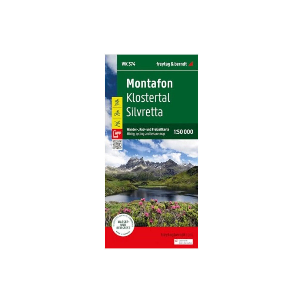 Freytag-Berndt Montafon - Klostertal - Silvretta Hiking, Cycling & Leisure Map