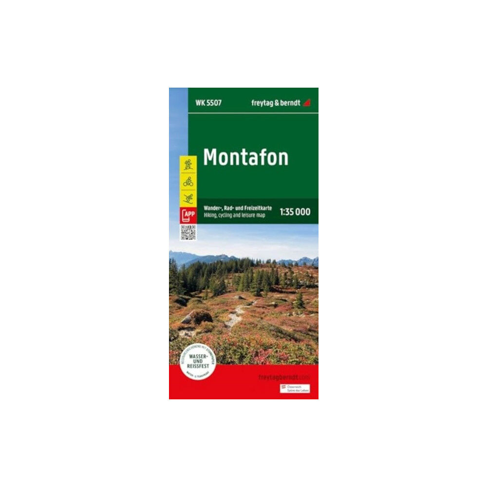 Freytag-Berndt Montafon Hiking, Cycling & Leisure Map