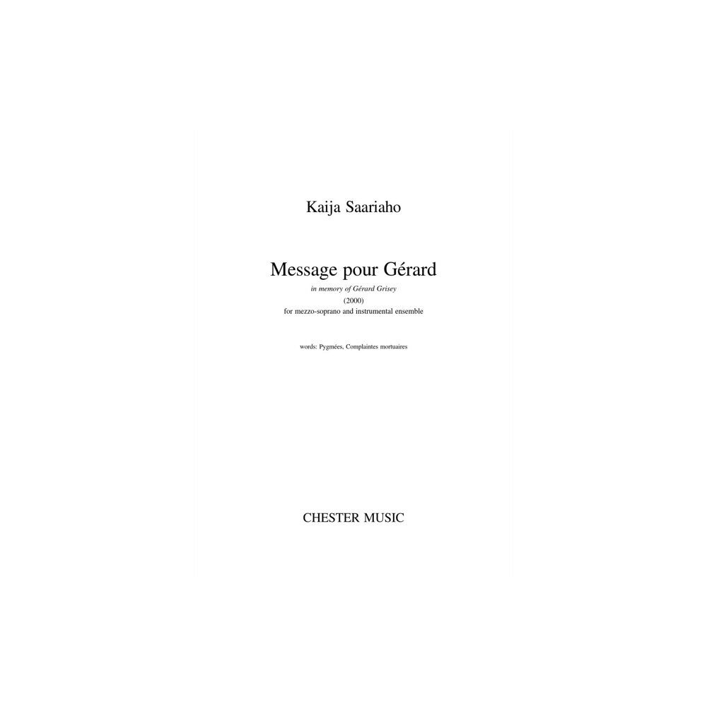 HAL LEONARD POD MESSAGE POUR GRARD MEZZOSOPRANO ENSEMBLE (häftad, eng)