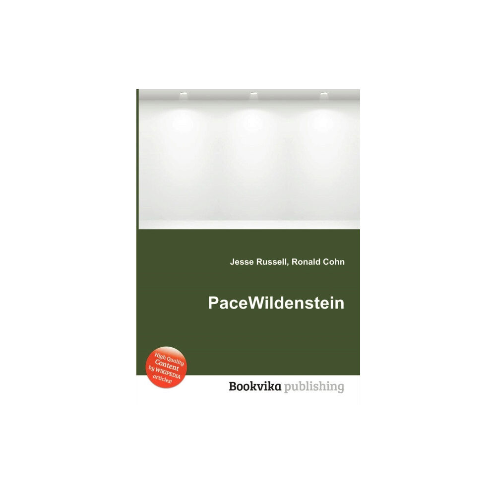 Book on Demand Ltd. Pacewildenstein (häftad, eng)