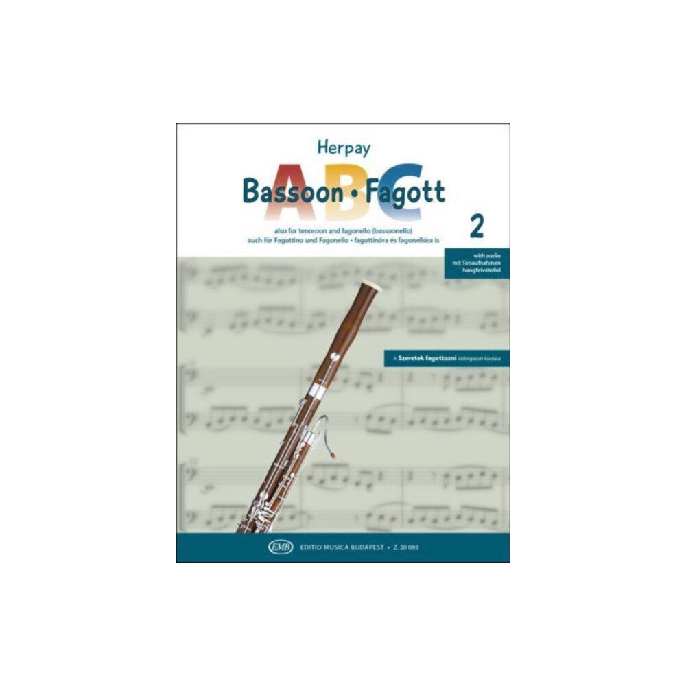 Editio Musica Budapest ZenemAÂ±kiadAÂ³ Bassoon ABC 2 (häftad, eng)