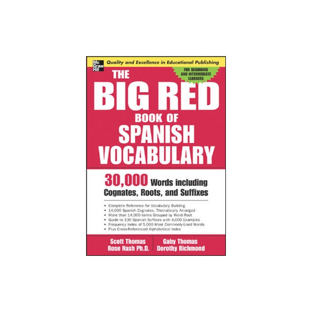 McGraw-Hill Education - Europe The Big Red Book of Spanish Vocabulary (häftad, eng)