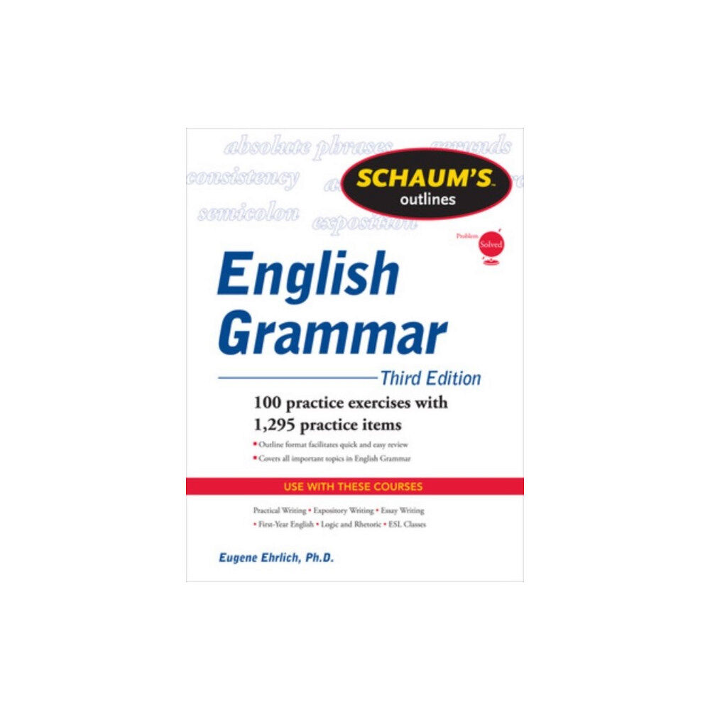 McGraw-Hill Education - Europe Schaum's Outline of English Grammar, Third Edition (häftad, eng)