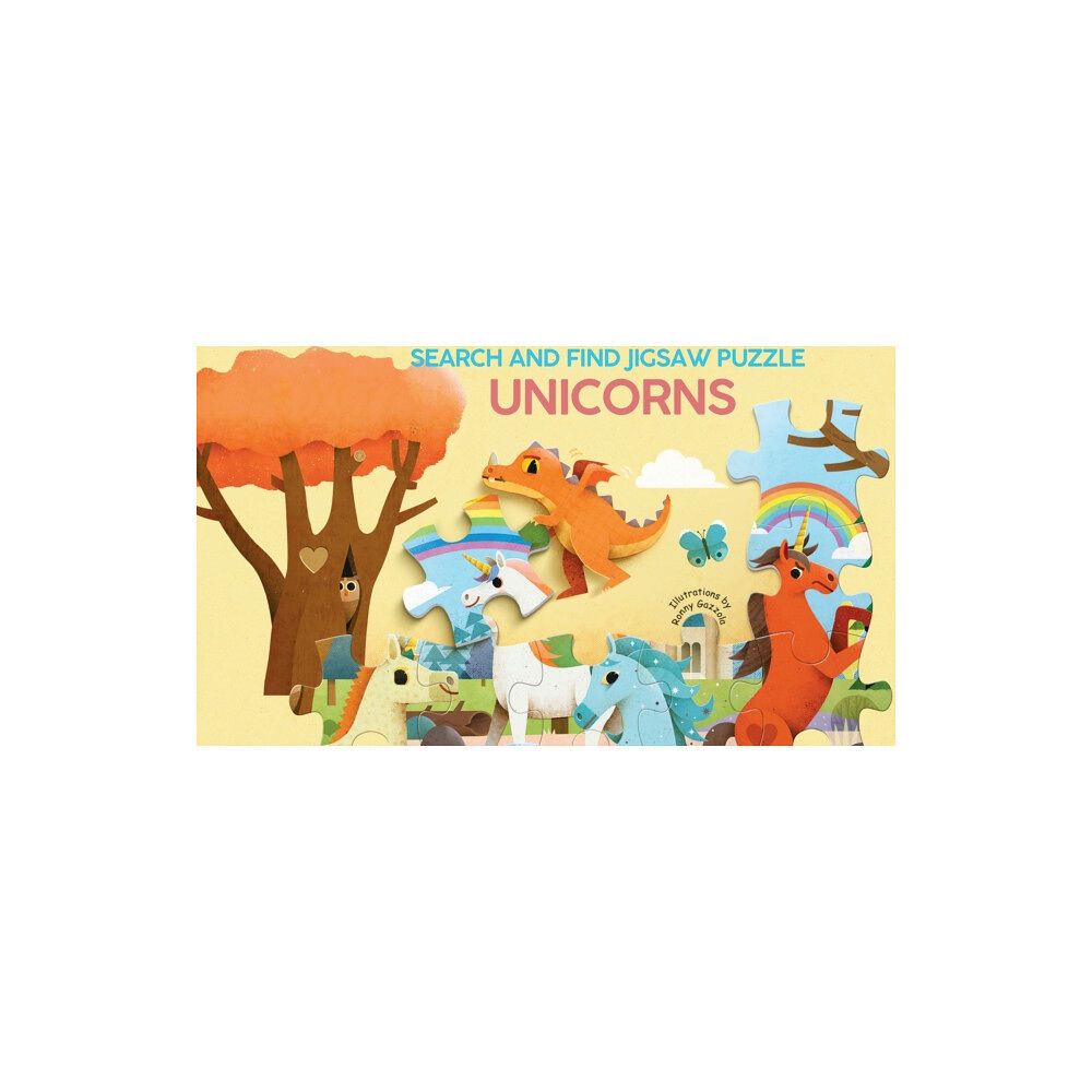 White Star Unicorns: Search and Find Jigsaw Puzzle (bok, board book, eng)