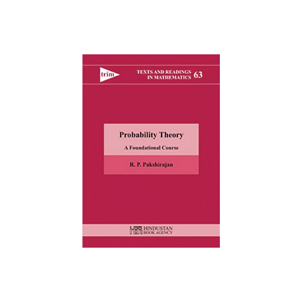 Hindustan Book Agency Probability theory (inbunden, eng)