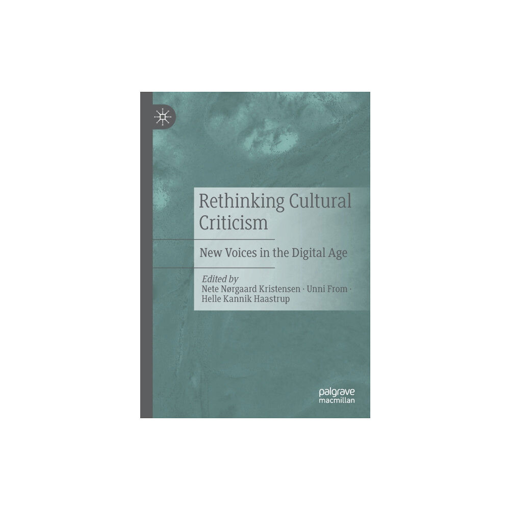 Springer Verlag, Singapore Rethinking Cultural Criticism (häftad, eng)