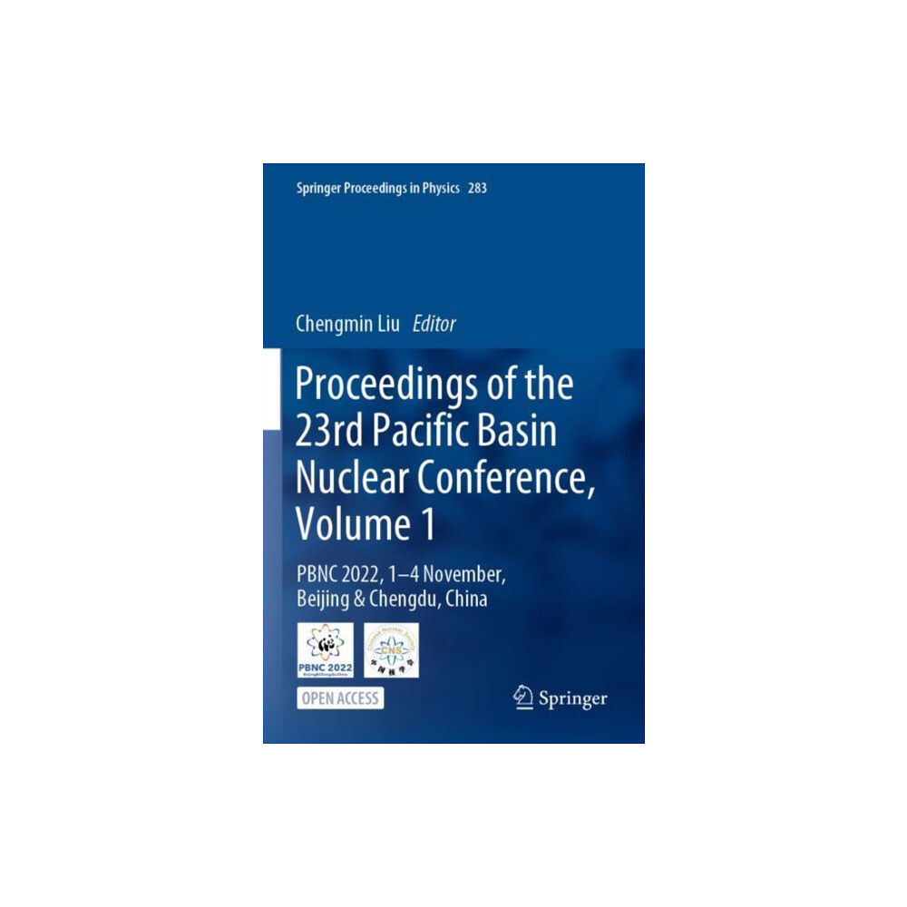 Springer Verlag, Singapore Proceedings of the 23rd Pacific Basin Nuclear Conference, Volume 1 (häftad, eng)