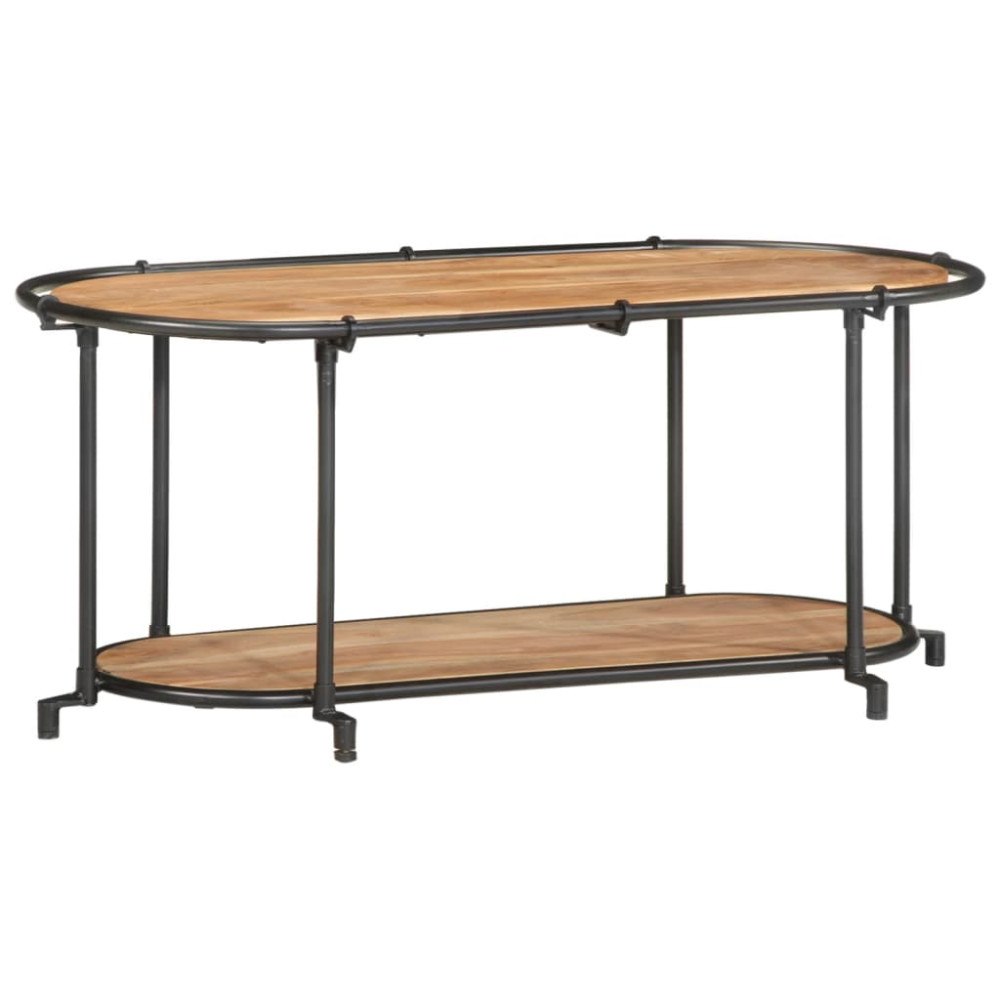 vidaXL Tv-bänk 100x42x40 cm massivt akaciaträ