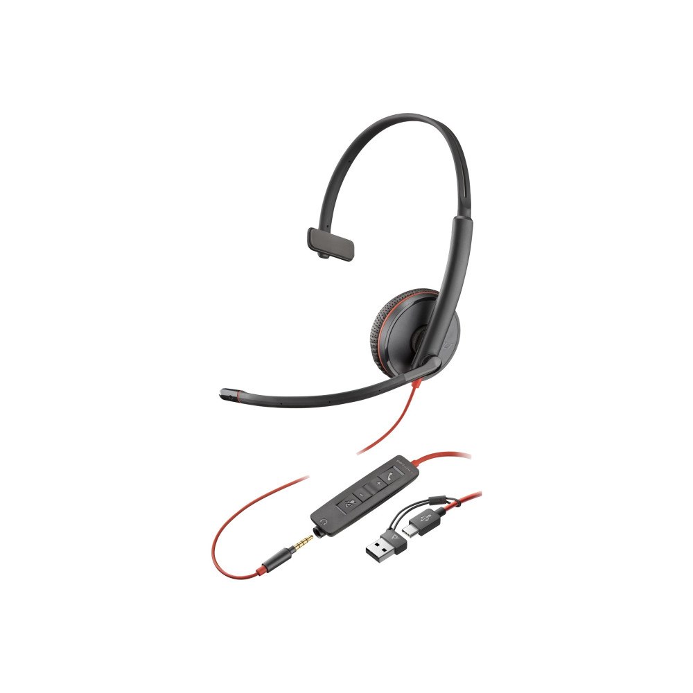 Hewlett-Packard Poly Blackwire 3215 - headset