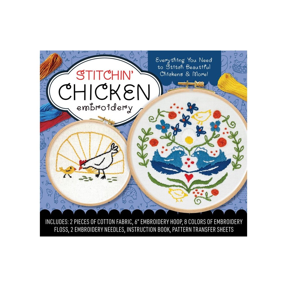 Quarto Publishing Group UK Stitchin Chicken Embroidery Kit