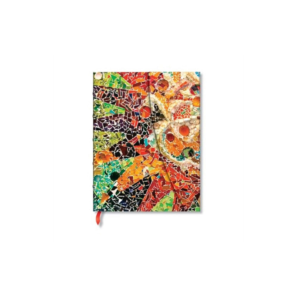 paperblanks Gaudi’s Sun (Gaudi’s Mosaics) Midi Lined Hardback Journal (Wrap Closure) (inbunden, eng)
