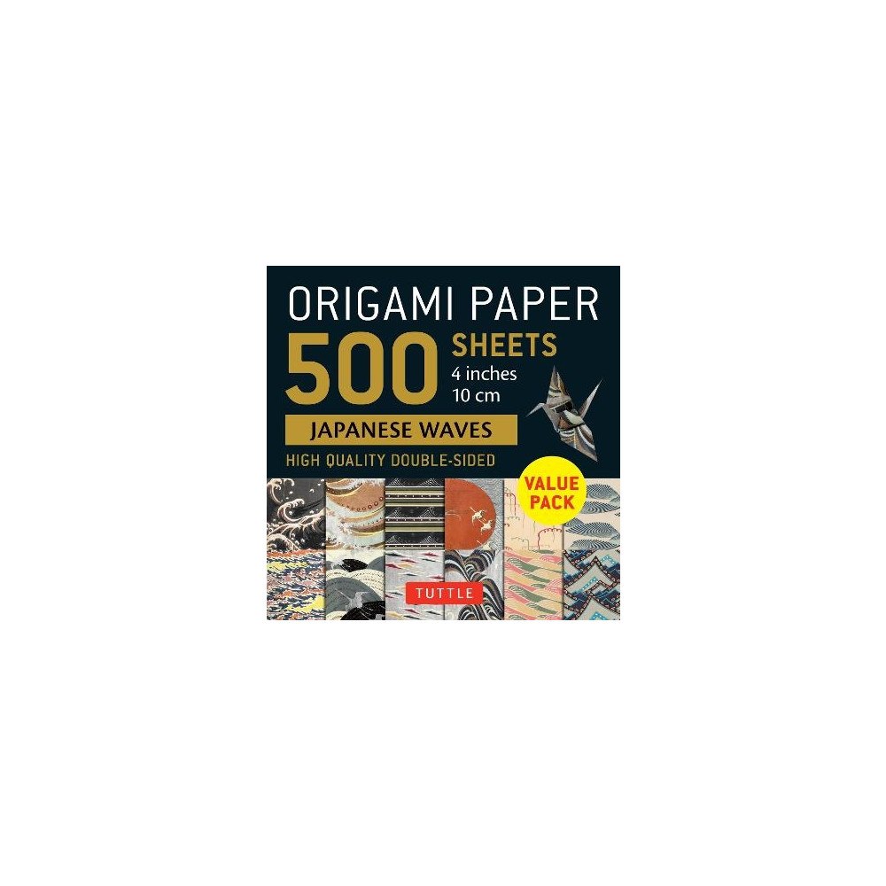 MacMillan Ltd. Origami Paper 500 sheets Japanese Waves 4" (10 cm) (bok, eng)