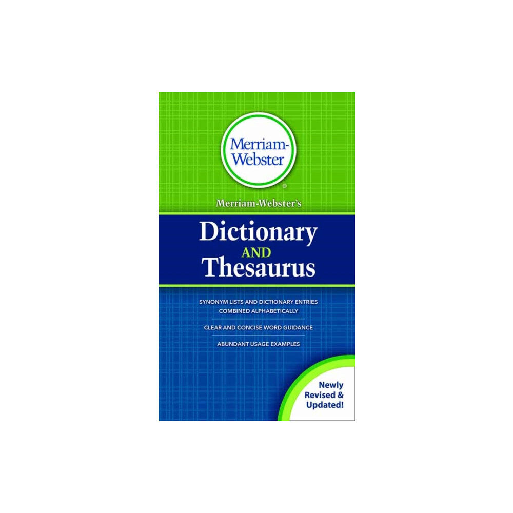 Merriam Webster,U.S. MerriamWebster’s Dictionary and Thesaurus (inbunden, eng)