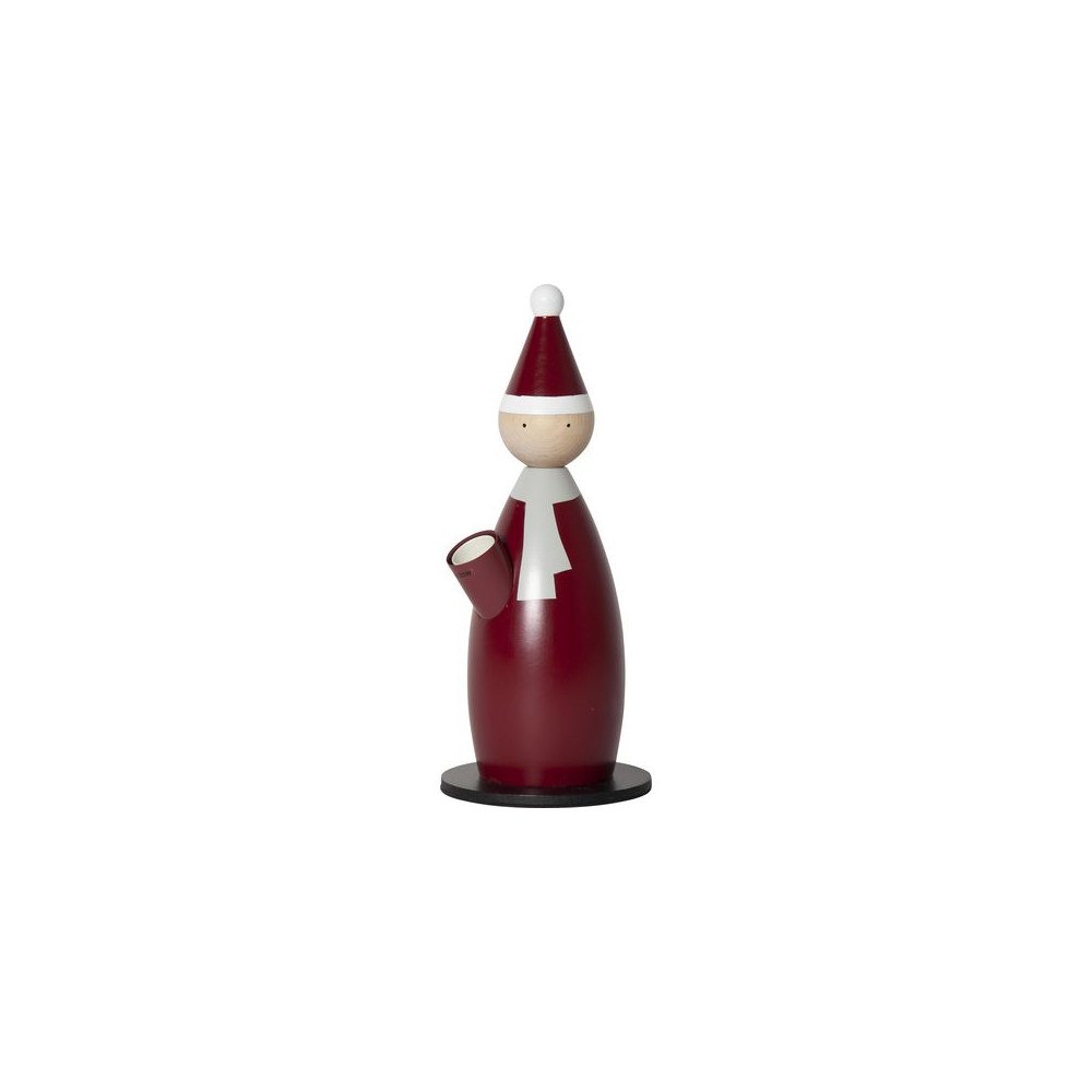 STAR TRADING Elljusstake Tomte 1 ljus trä