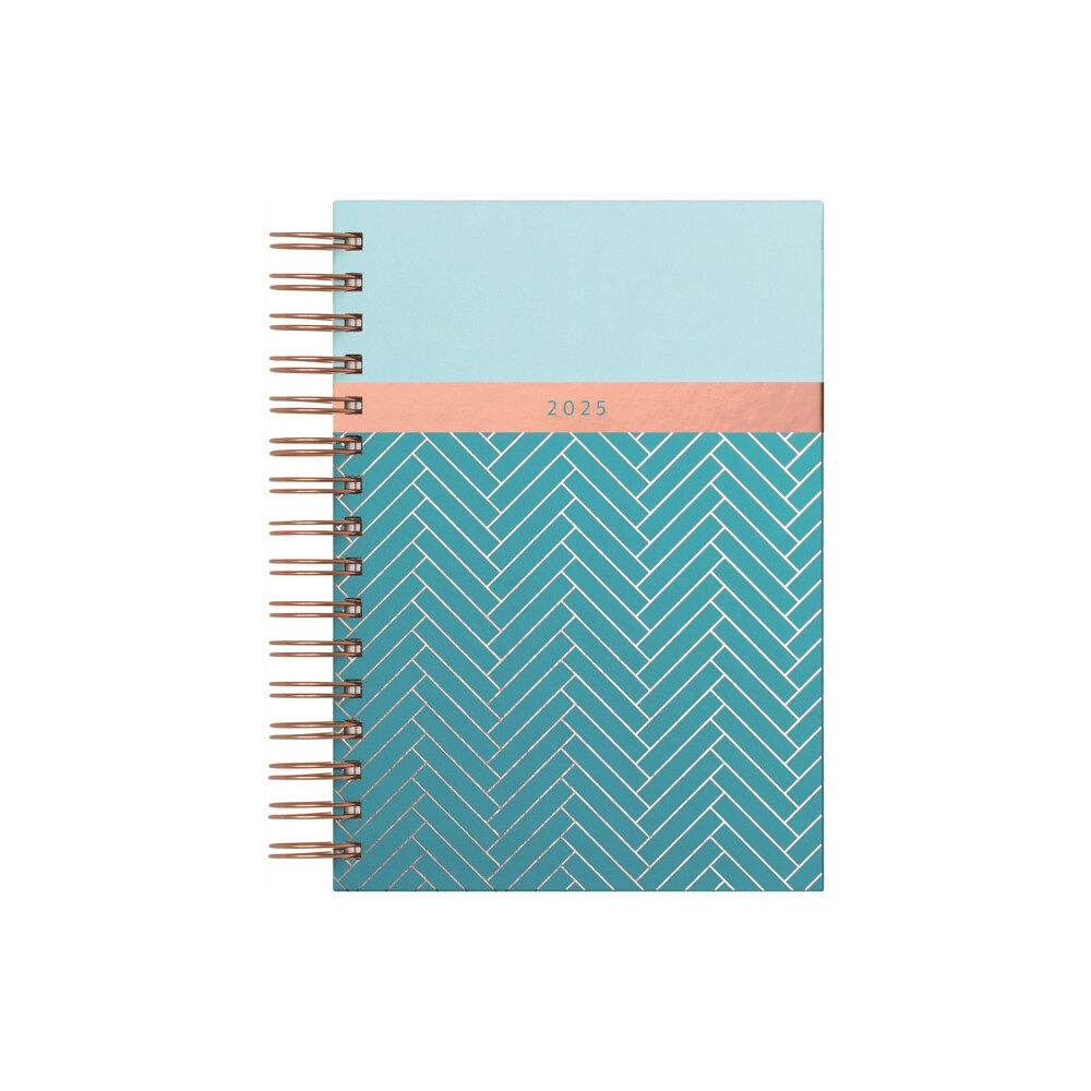 Tangible Stationery Company Matilda Myres Teal Page-a-Day A5 Diary 2025 (häftad, eng)