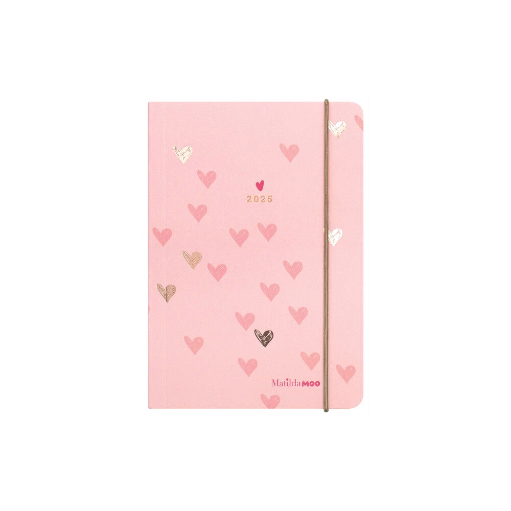 Tangible Stationery Company Matilda Moo Pink Page-a-Day A6 Flex Diary 2025 (häftad, eng)