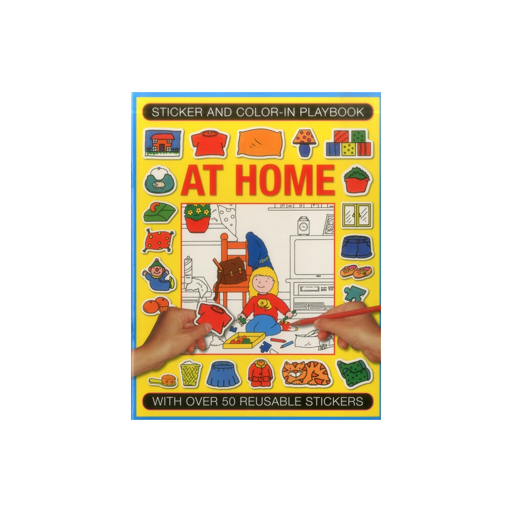 Anness publishing Sticker and Colour-in Playbook: at Home (häftad, eng)