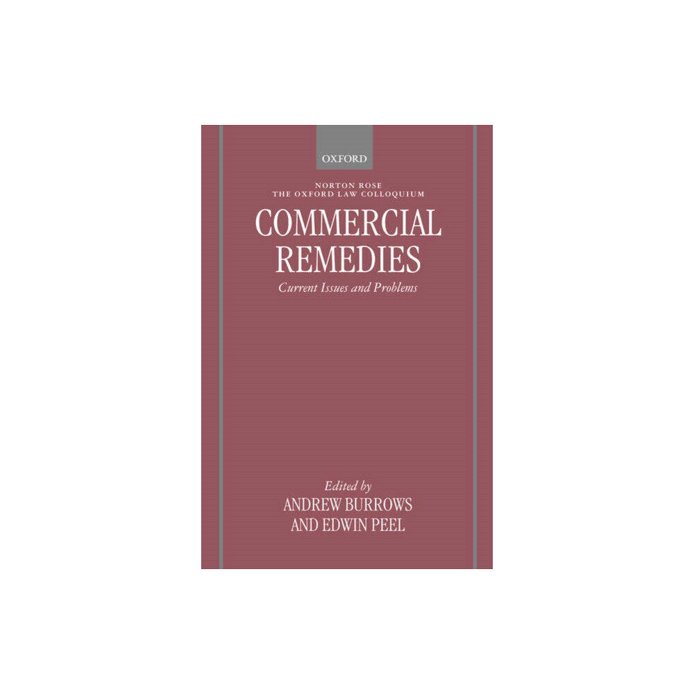 Oxford University Press Commercial Remedies (inbunden, eng)