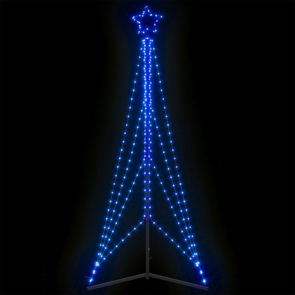 vidaXL LED julgran 483 LEDs blå 240 cm