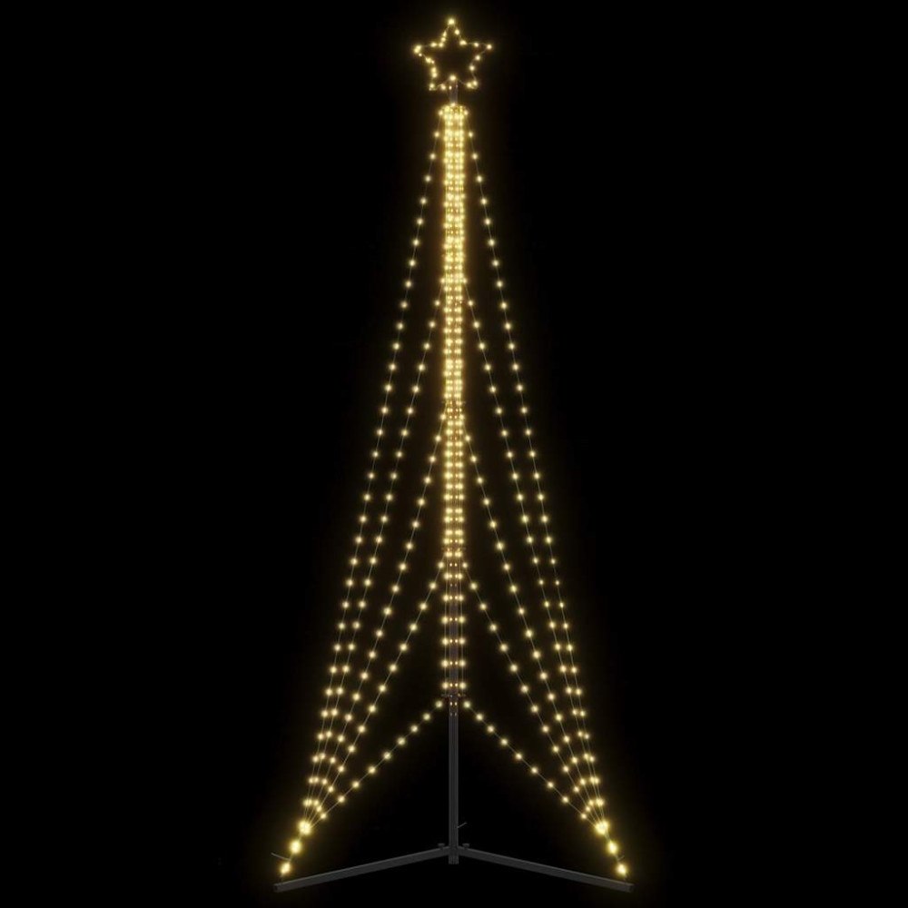 vidaXL LED julgran 525 LEDs varmvit 302 cm