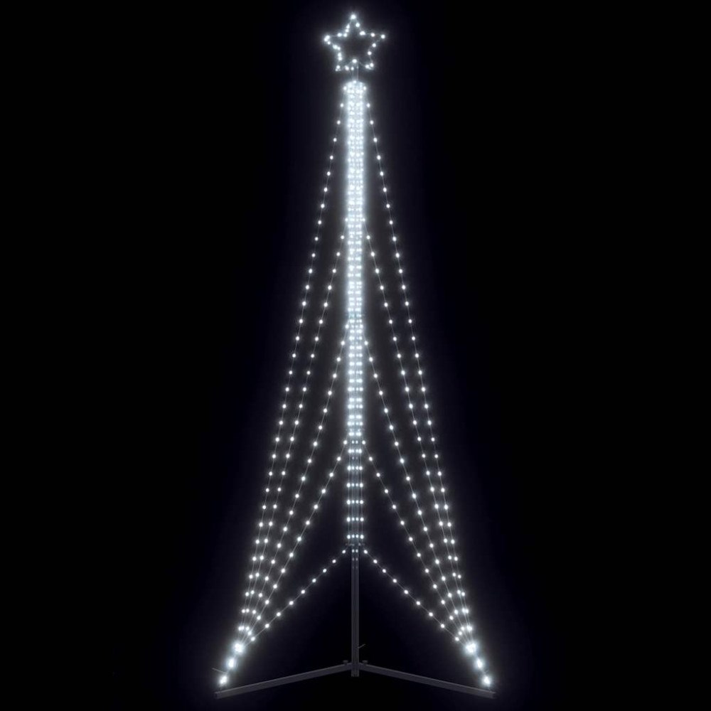 vidaXL LED julgran 525 LED kallvit 302 cm