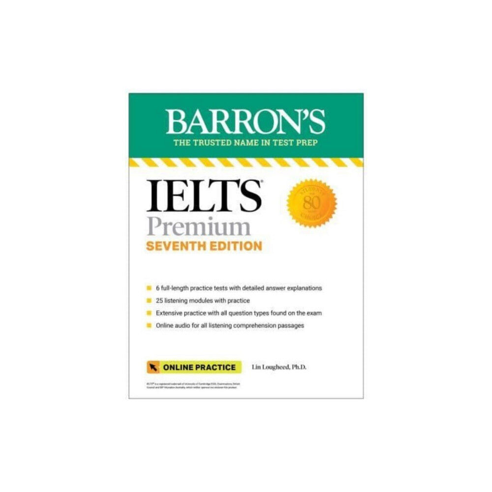 Kaplan Publishing IELTS Premium: 6 Practice Tests + Comprehensive Review + Online Audio, Seventh Edition (häftad, eng)