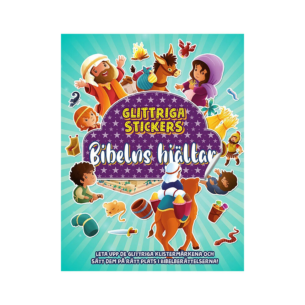 Hylleruds Förlag Glittriga stickers - Bibelns hjältar (häftad)