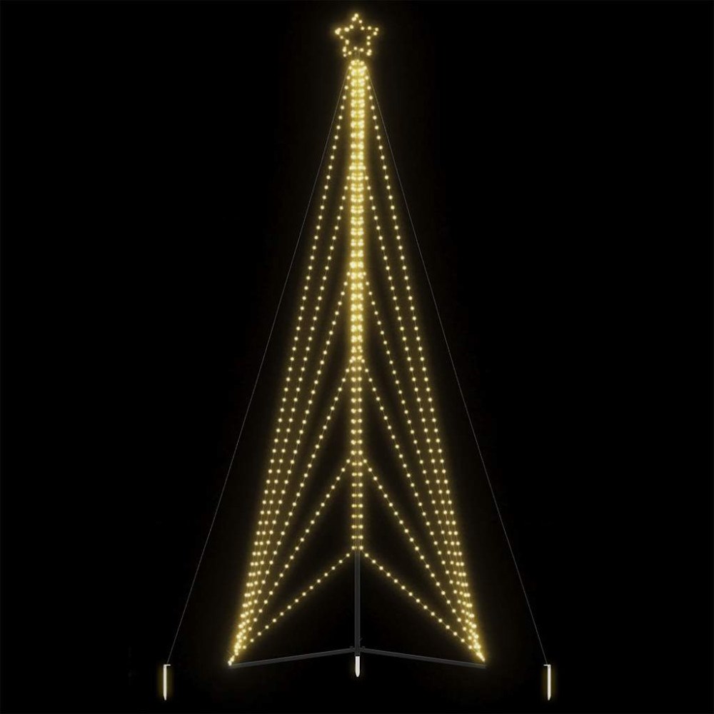 vidaXL LED julgran 861 LEDs varmvit 478 cm