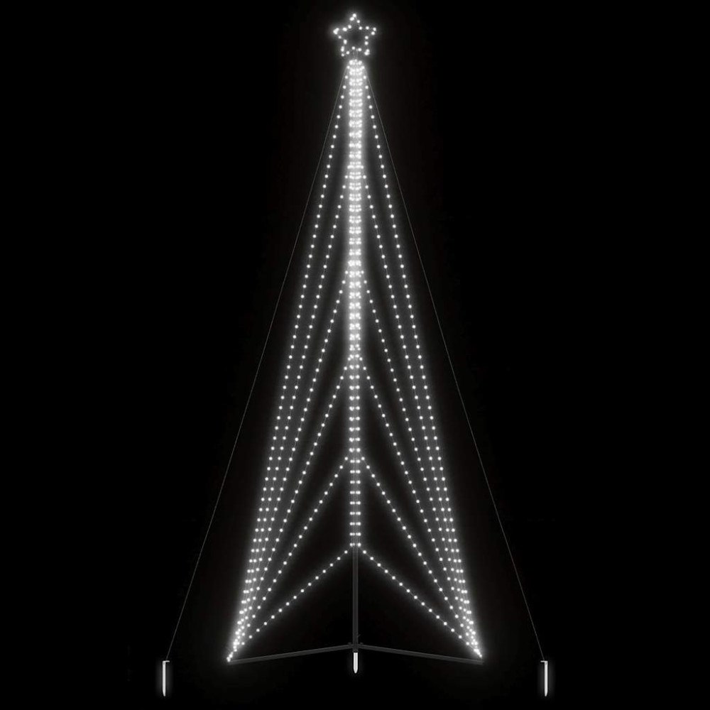 vidaXL LED julgran 861 LEDs kallvit 478 cm