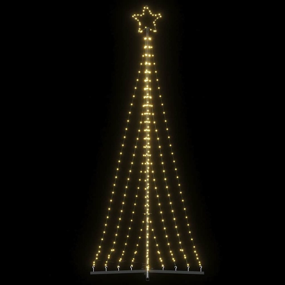 vidaXL LED julgran 447 LED varmvit 249 cm