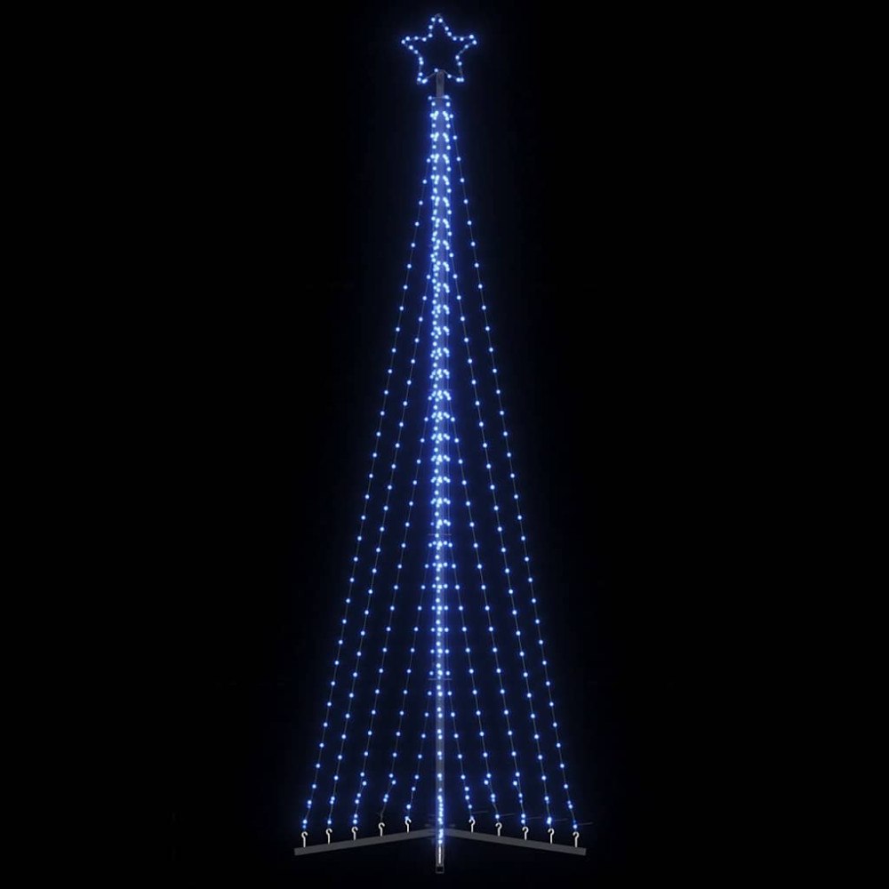 vidaXL LED julgran 495 LEDs blå 300,5 cm