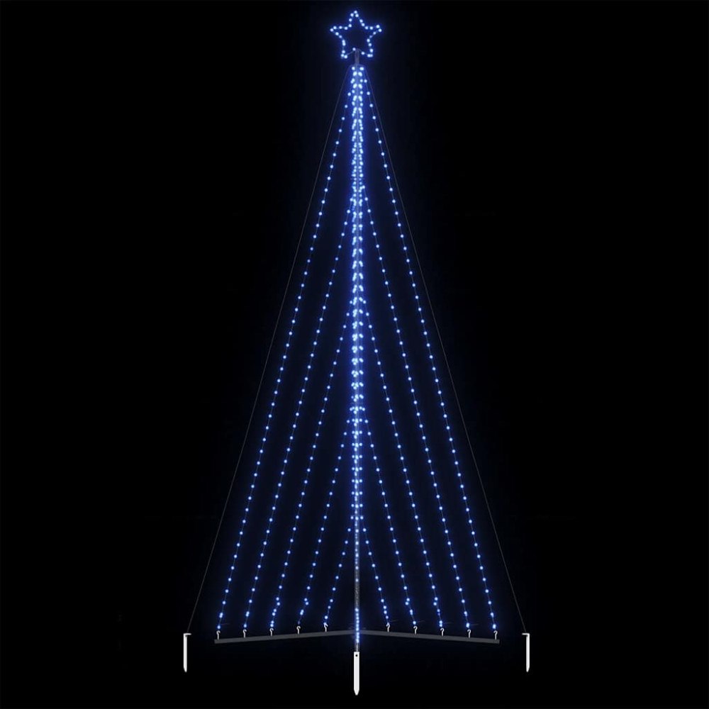 vidaXL LED julgran 570 LEDs blå 399 cm