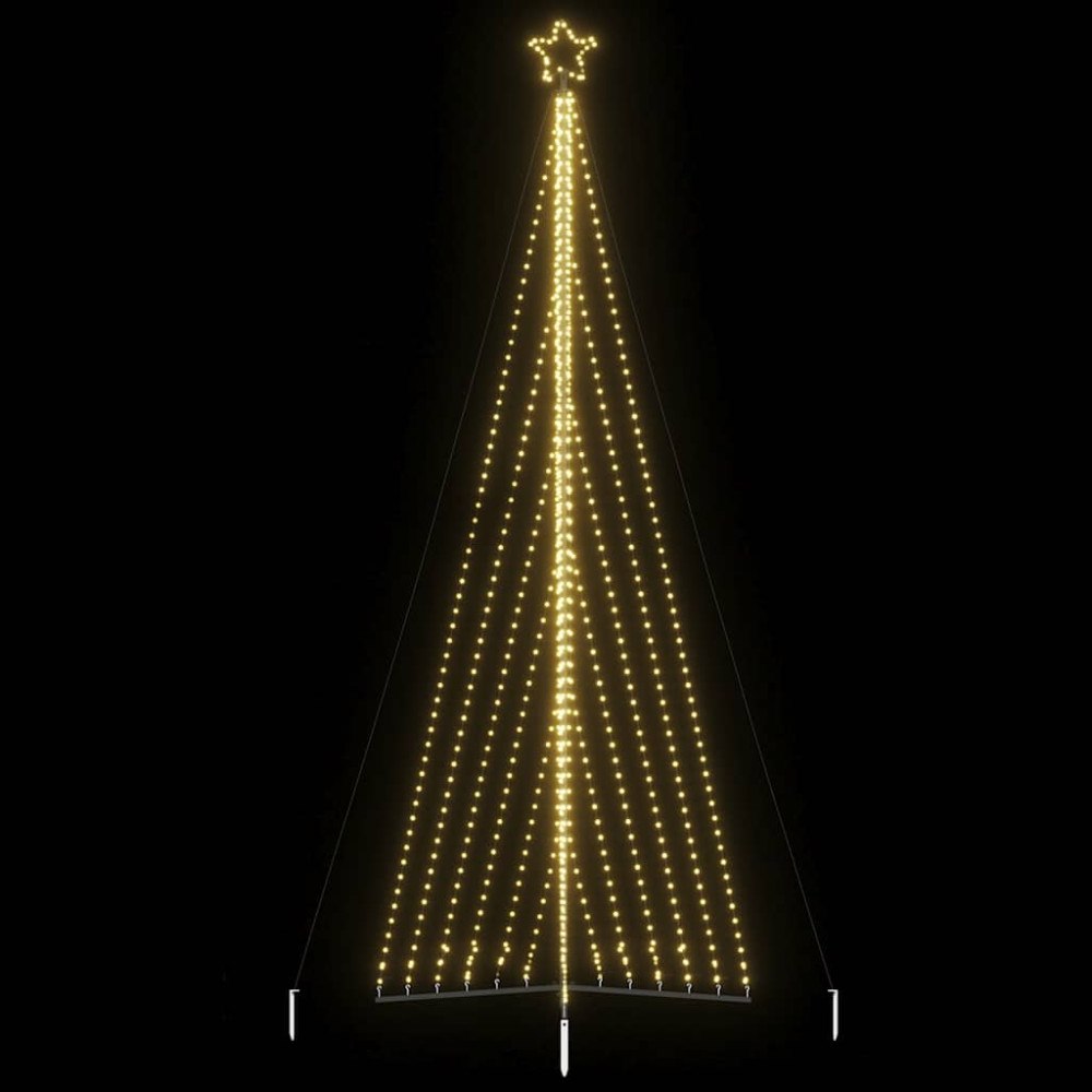 vidaXL LED julgran 789 LEDs varmvit 476 cm
