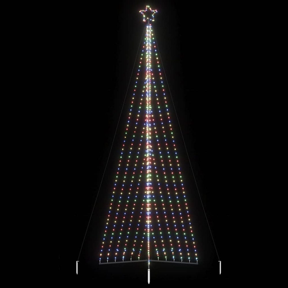 vidaXL LED julgran 789 LEDs färgglada 476 cm