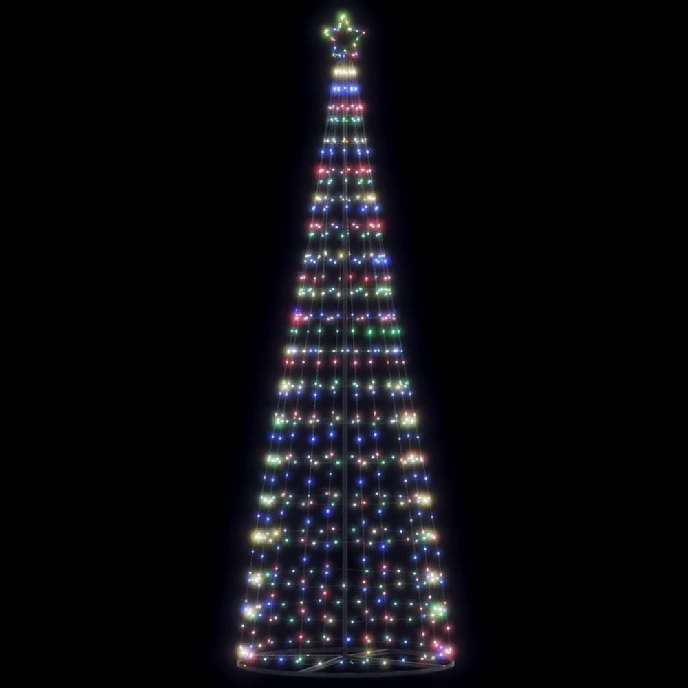 vidaXL LED julgran 550 LEDs färgglada 304 cm