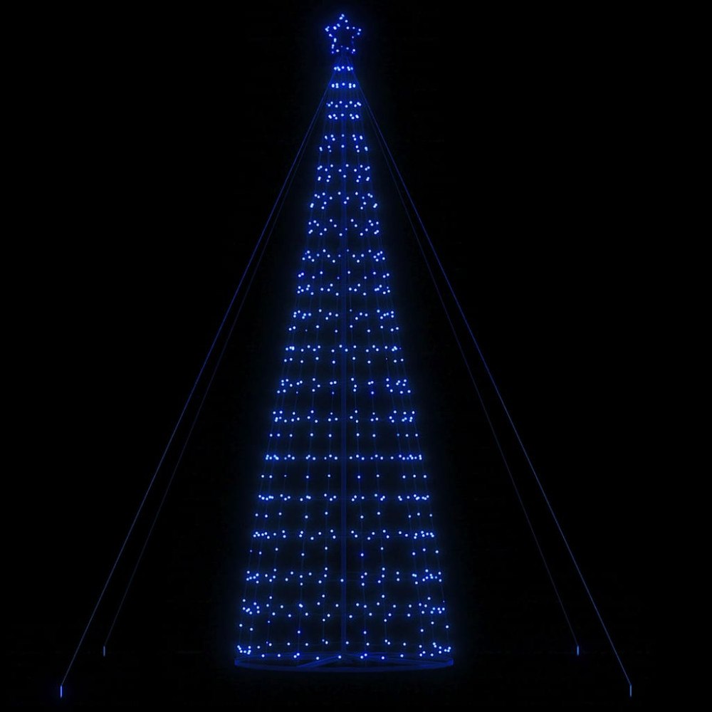 vidaXL LED julgran 1534 LEDs blå 503 cm