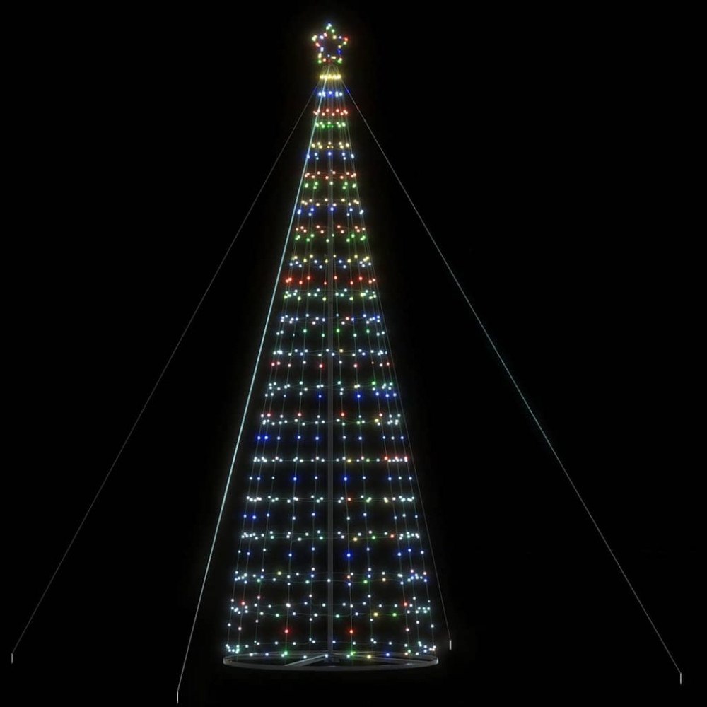 vidaXL LED julgran 1534 LEDs färgglada 503 cm
