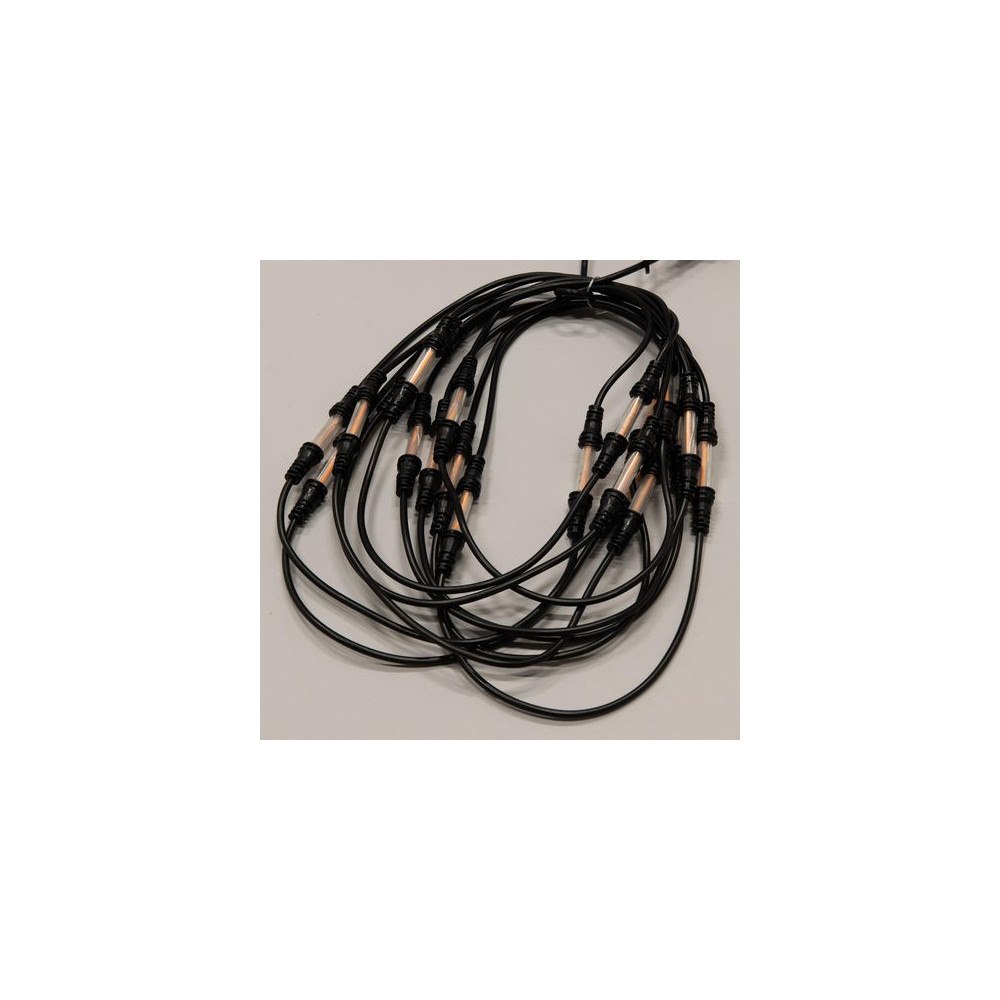 KONSTSMIDE Ljusslinga 30 amber LED 9,57m svart