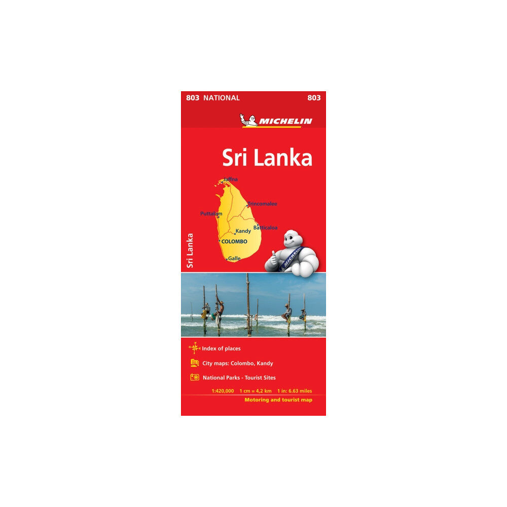 Michelin Editions Des Voyages Sri Lanka National Map 803