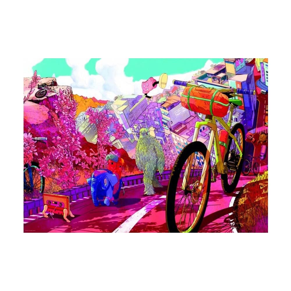 HEYE Art Bike Tour in Pink, Pussel, 1000 bitar, Heye