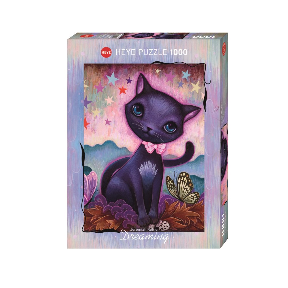 HEYE Art Dreaming Black Kitty, Pussel, 1000 bitar, Heye